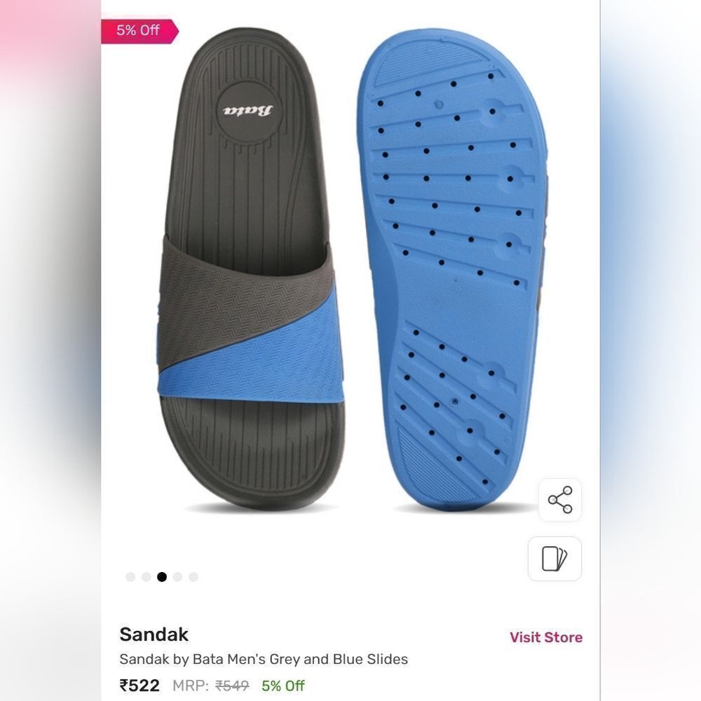 BATA Men's Samule Slipper Slides - Picture 10 of 11